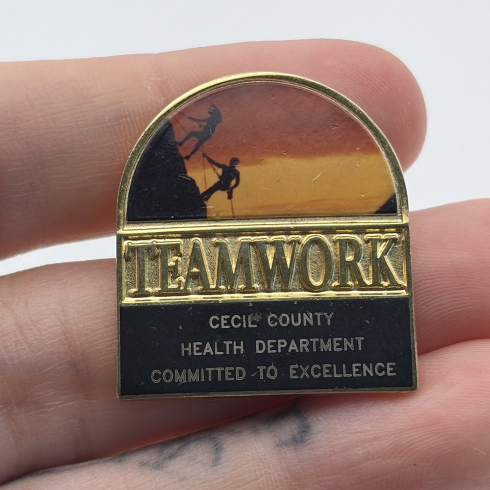 Cecil County Health Department Teamwork Committed To Excellence Lapel Hat Pin